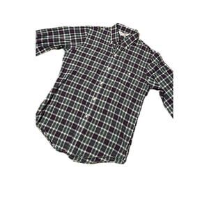 1980s Preppy Levi’s Plaid Button Up Cotton Shirt Long Sleeve / Men’s S/XS *